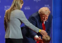 Trump Saves Toddler From Stage Edge With One Quick Move
