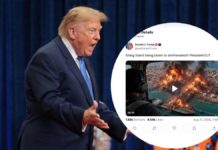 Trump Posts AI Video Claiming Iran’s Kharg Island Destroyed