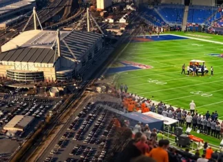 Tech Sgt. Ian Patterson Plunges 170 Feet During Game Salute