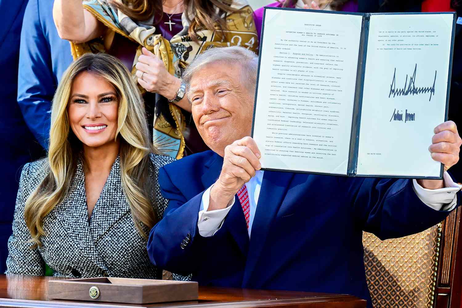 Trump, Melania Sign Order To Fix Women's Health At NIH